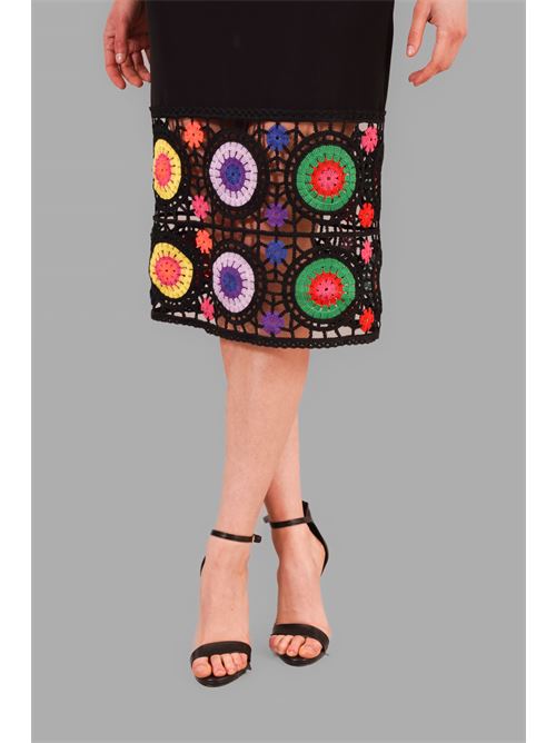 Abitocon ricamo in cady twins fantasy | T4517BLACK